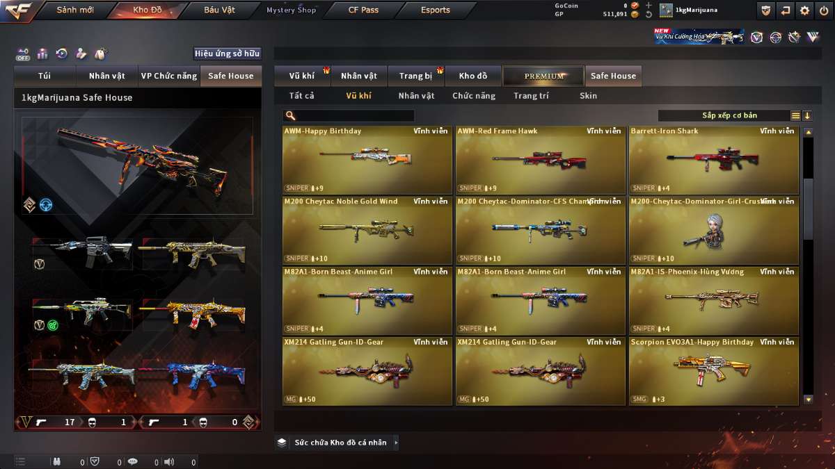 shop acc cf uy tin gia re